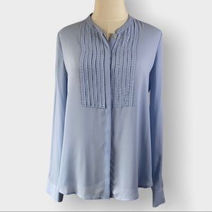 NYDJ Light Blue Button Up Blouse Shirt Top Size Small